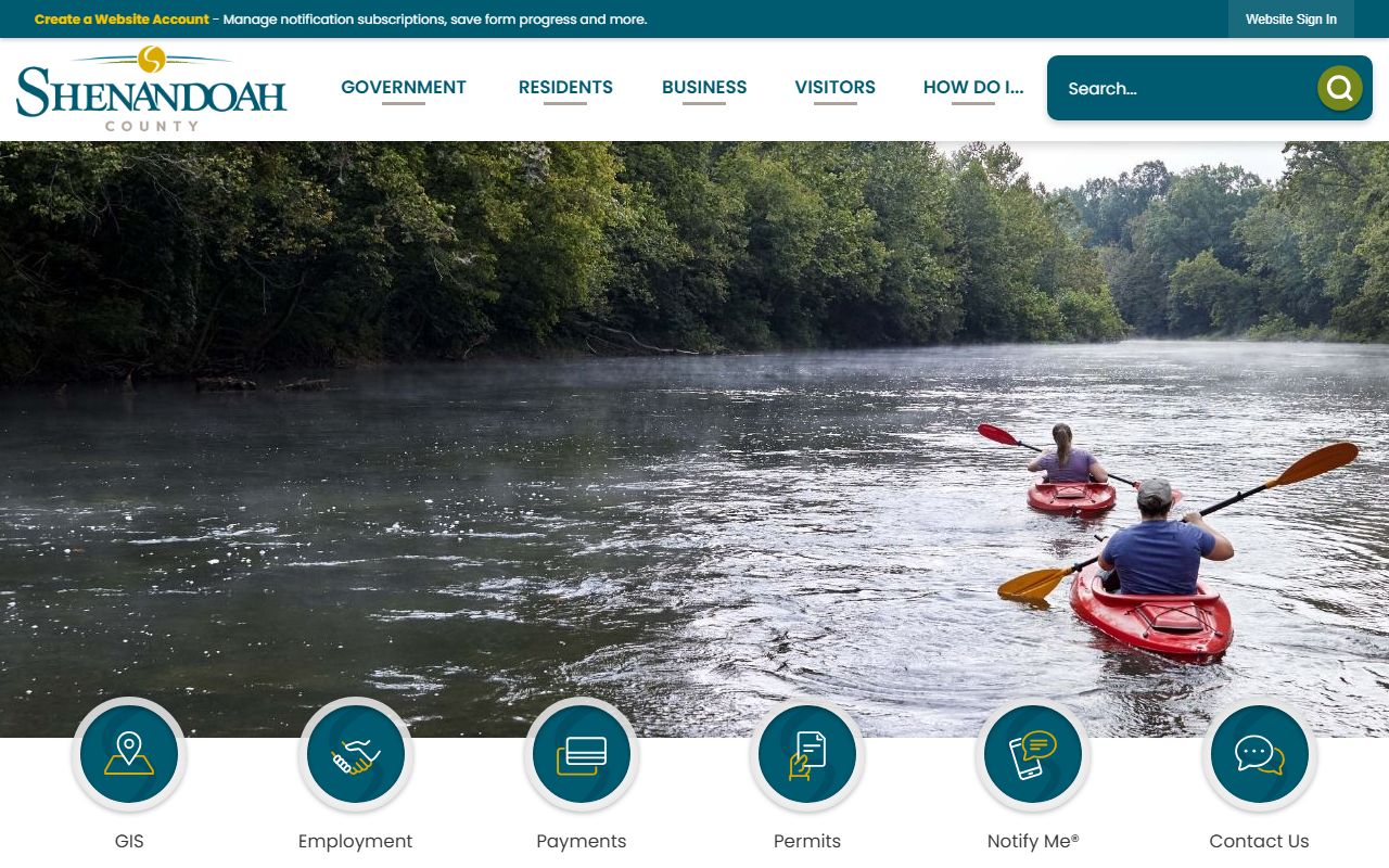Shenandoah County Government website for Shenandoah County criminal court records