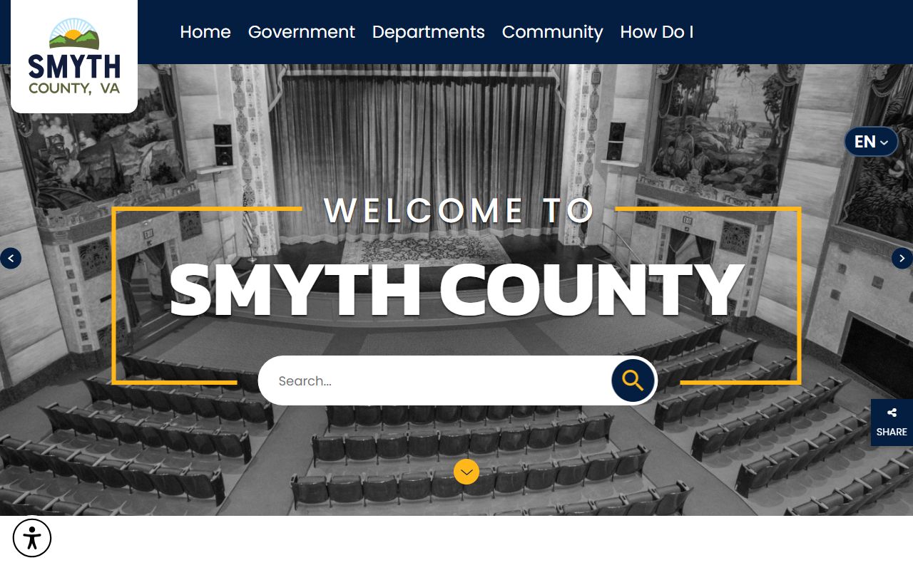 Smyth County Government website for Smyth County criminal court records