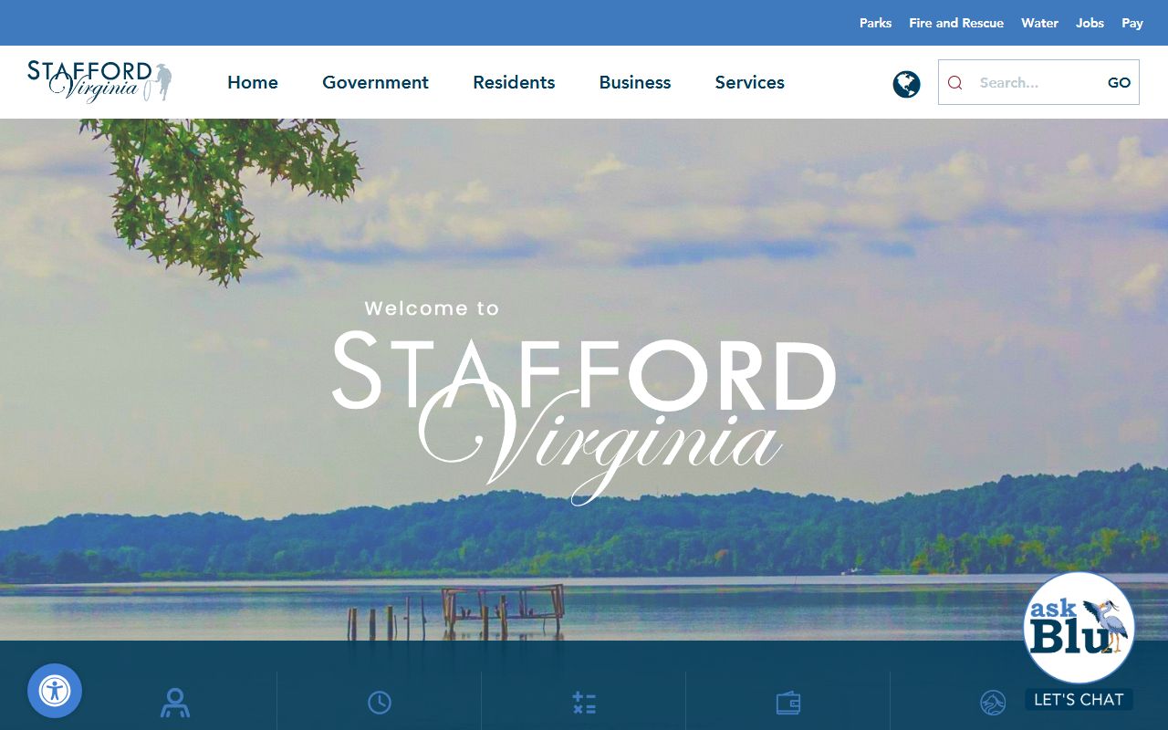 Stafford County Government website for Stafford County criminal court records