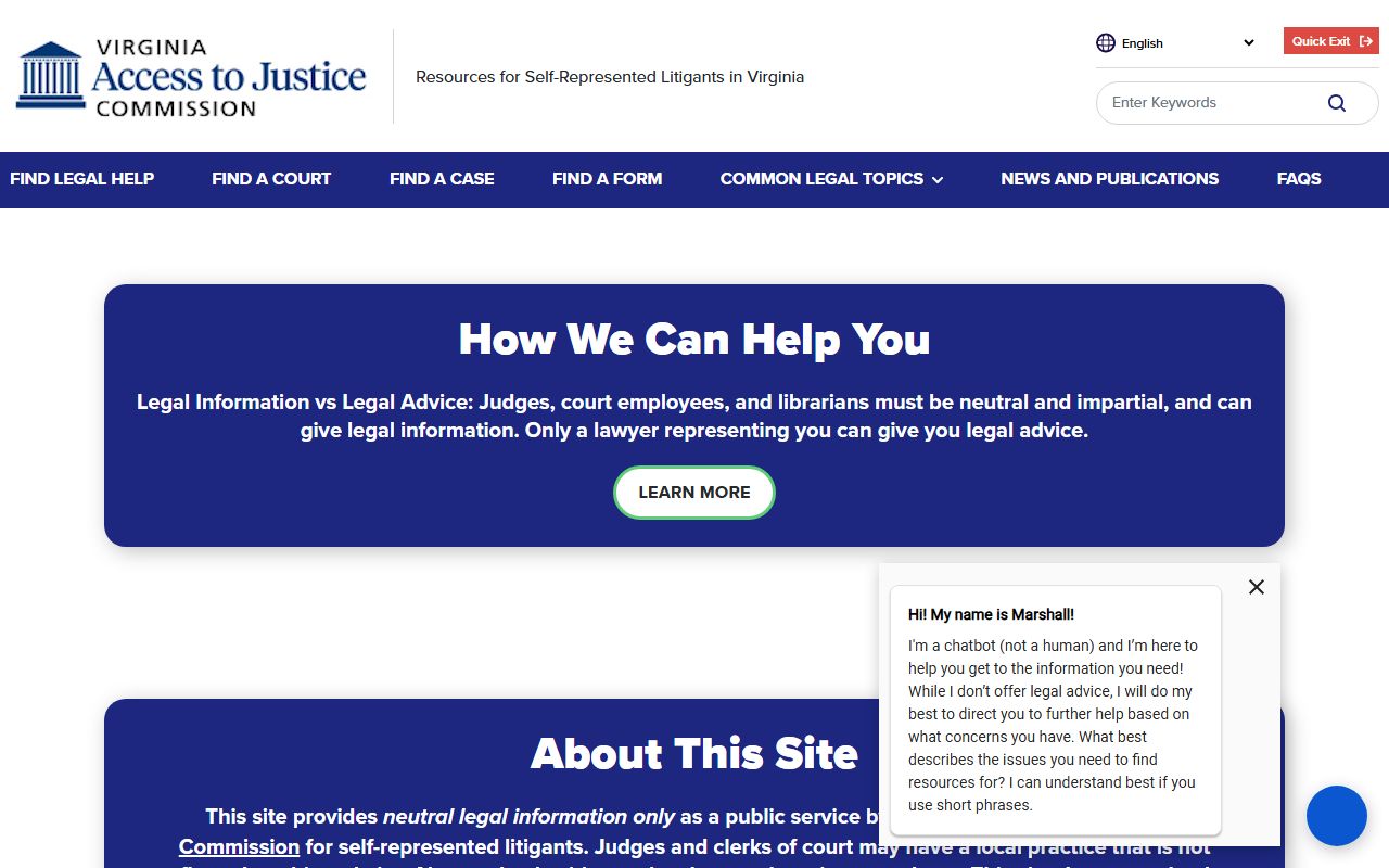 Virginia criminal court records - Virginia Court Self-Help website